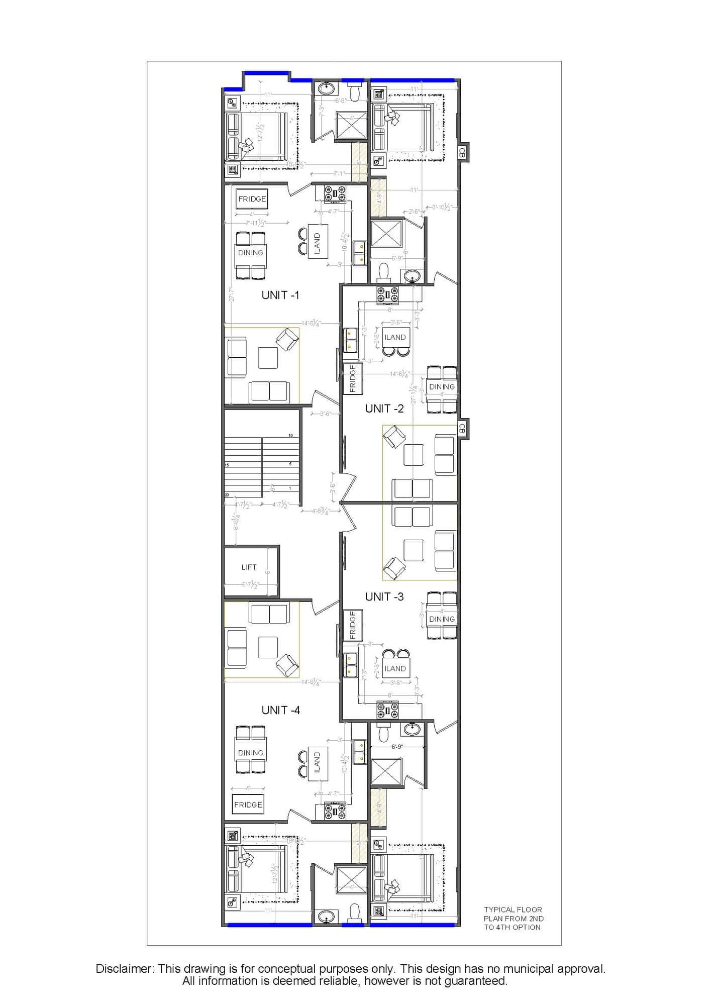 Apartments 2-4 Floor plan