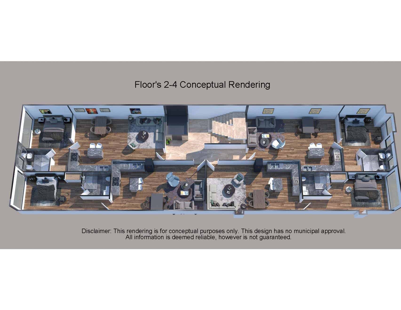 Floors 2-4 Conceptual Render